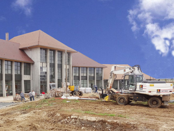 Chantier du groupe scolaire de Saint Pierre du Perray